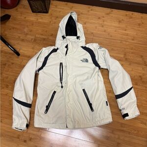 The North Face Beige and Black Performance Jacket w/ Removable Fleece liner